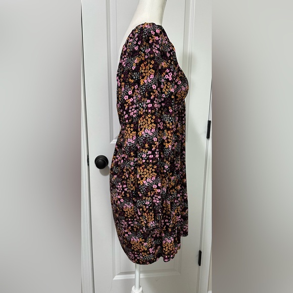 Roxy Sweetest Shores Puff Sleeve Women’s Dress Size L - Picture 4 of 7